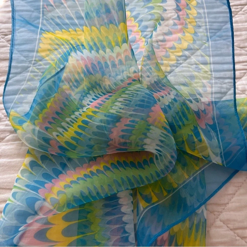 DECO FEATHER CHIFFON Scarf